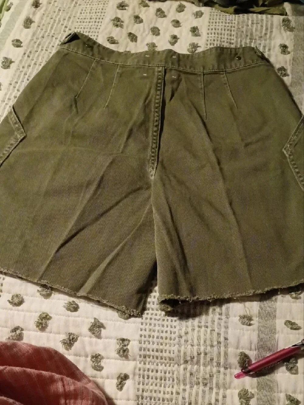 Habitual Olive Green Cargo Shorts
